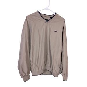 Vintage BOLLE Golf Pullover Windbreaker Men’s Large Beige Water Resistant